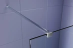 Душевая перегородка Aquatek Walk In 140 AQ.WI.140.3CH профиль Хром стекло прозрачное с матовой полосой