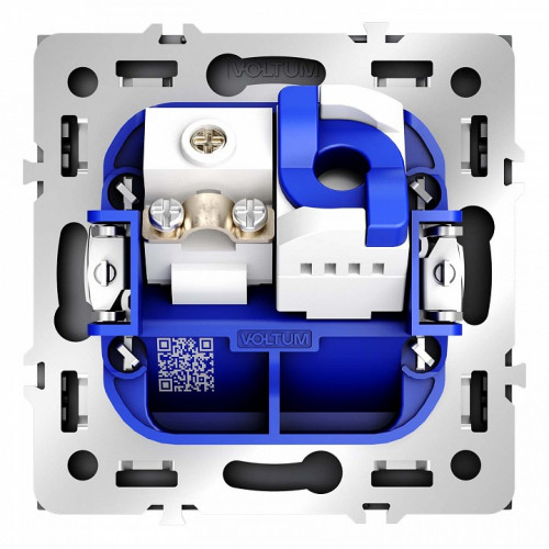 ТВ-розетка и розетка Ethernet RJ-45 без рамки Voltum S70 VLS060707