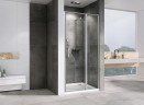 Душевая дверь Abber Sonnenstrand 100 AG04100S профиль Хром стекло прозрачное
