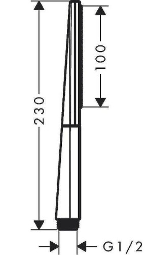 Ручной душ Hansgrohe Rainfinity 26866340 Черный Хром