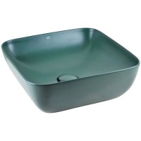 Раковина-чаша AeT Elite Square 42 L602T0R0V0143 Зеленый мох матовая фаянс накладная