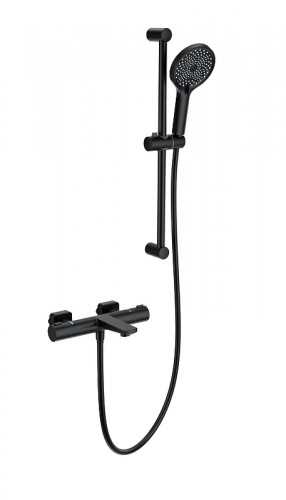 Смеситель для ванны Wonzon &amp; Woghand WW-C2021-A-MB с термостатом цвет Черный матовый