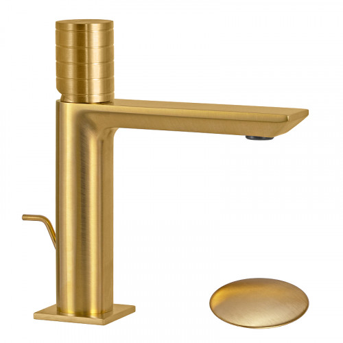 Смеситель для раковины Remer Edge EG610BG цвет Золото брашированное