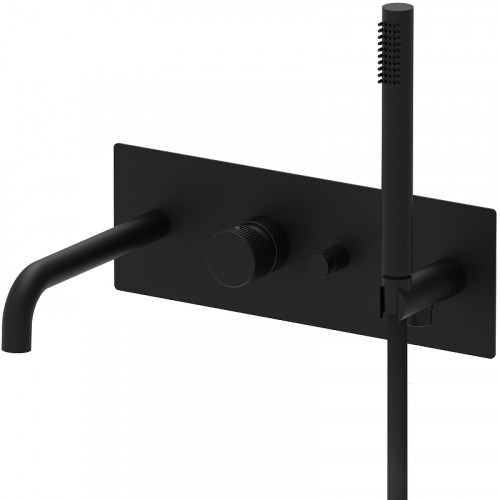 Смеситель для ванны Paffoni Jo JO001NO Черный матовый латунь встраиваемый