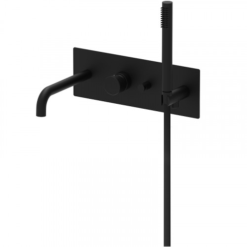 Смеситель для ванны Paffoni Jo JO001NO Черный матовый латунь встраиваемый