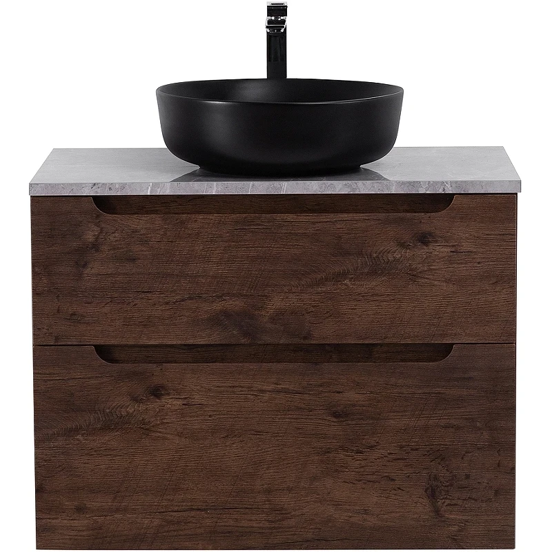 Тумба под раковину BelBagno Etna-H60 80 ETNA-H60-800-2C-SO-RW-P подвесная Rovere Moro МДФ / ЛДСП