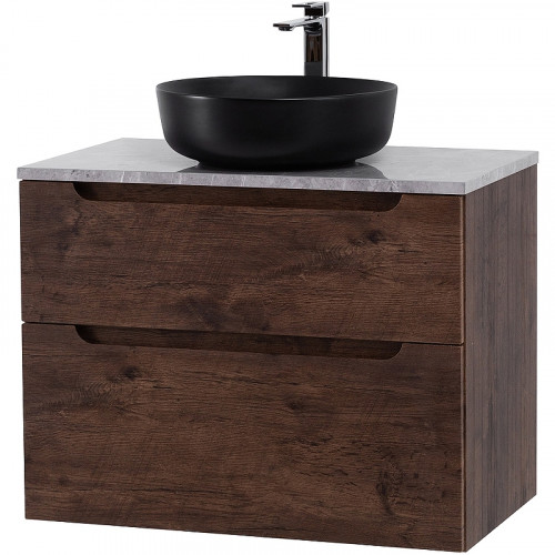 Тумба под раковину BelBagno Etna-H60 80 ETNA-H60-800-2C-SO-RW-P подвесная Rovere Moro МДФ / ЛДСП