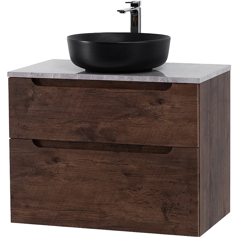 Тумба под раковину BelBagno Etna-H60 80 ETNA-H60-800-2C-SO-RW-P подвесная Rovere Moro МДФ / ЛДСП