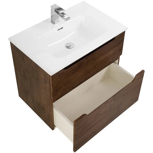 Тумба под раковину BelBagno Etna-H60 80 ETNA-H60-800-2C-SO-RW-P подвесная Rovere Moro МДФ / ЛДСП