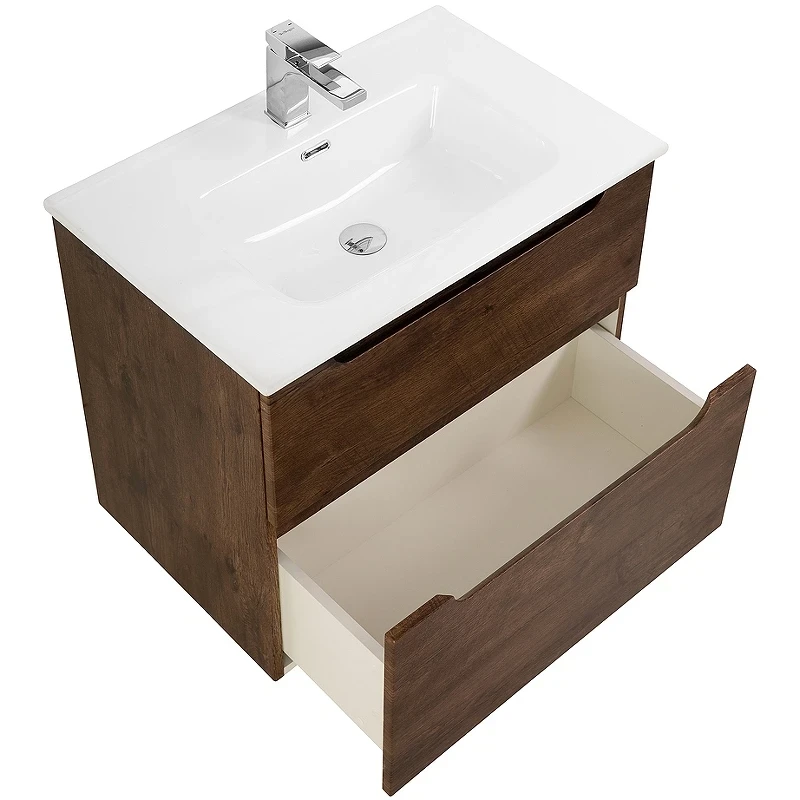 Тумба под раковину BelBagno Etna-H60 80 ETNA-H60-800-2C-SO-RW-P подвесная Rovere Moro МДФ / ЛДСП