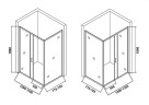 Душевой уголок Orange 130x80 E23-13080TCR профиль Хром стекло прозрачное