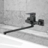 Смеситель для ванны WesnaArt Narcis NAR06-320BL-25221 универсальный Черный матовый латунь на стену