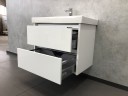 Тумба с раковиной Comforty Дублин 75 00004137103 подвесная Белый глянец МДФ / ЛДСП