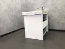 Тумба с раковиной Comforty Дублин 75 00004137103 подвесная Белый глянец МДФ / ЛДСП