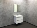 Тумба с раковиной Comforty Дублин 75 00004137103 подвесная Белый глянец МДФ / ЛДСП