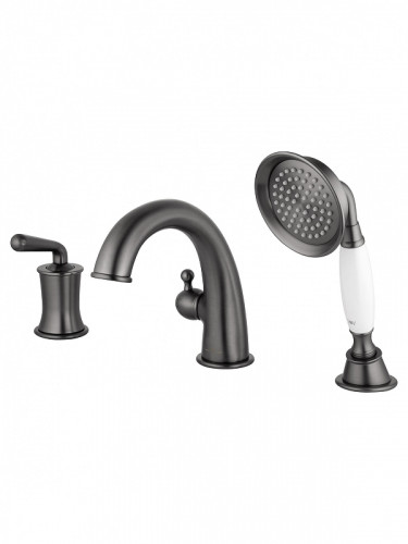 Смеситель на борт ванны Wonzon & Woghand Steam WW-88659008-BGM цвет Темный графит