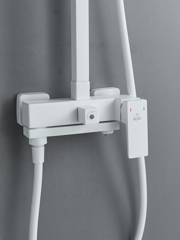 Душевая система Rose R2836C цвет Белый
