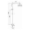 Душевая система Rose R2836C цвет Белый