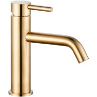 Смеситель для раковины AQUAme Siena AQM6210GG Золото глянцевое латунь