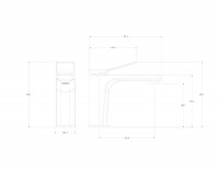 Смеситель для раковины Wonzon &amp; Woghand WW-XH-013-MB цвет Черный матовый