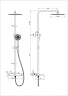 Душевая система Wonzon & Woghand Stick WW-88739017-MB цвет Черный матовый