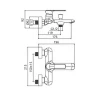 Смеситель для ванны Maretti Aria AR22RF845 цвет Хром