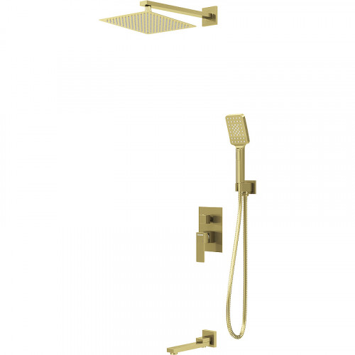 Душевая система Grossman Style 501.K35.05.320 Золото брашированное латунь встраиваемый