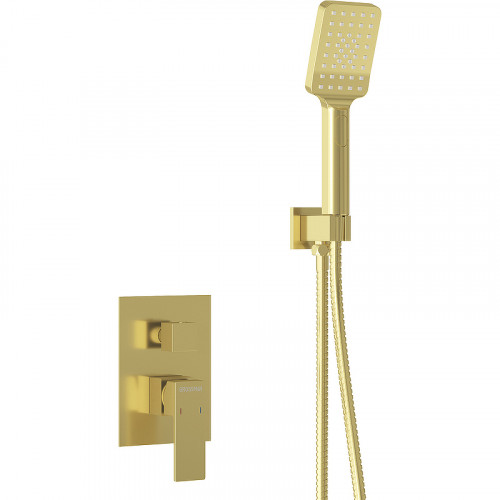 Душевая система Grossman Style 501.K35.05.320 Золото брашированное латунь встраиваемый