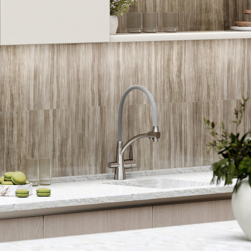 Смеситель для кухни Sancos Eri SC4001BN Никель брашированный Серый латунь