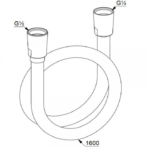 Душевой шланг Kludi Suparaflex 61072N0-00 Золото брашированное пластик