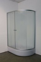 Душевой уголок Parly 120x80 L ZFM1201L профиль Хром матовый стекло матовое