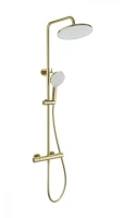 Душевая система Wonzon & Woghand Inn WW-B3013-T1-BG с термостатом цвет Брашированное золото