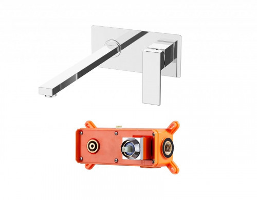 Смеситель для раковины BelBagno Romano ROM-BLM-CRM Хром латунь встраиваемый