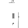 Душевая система Whitecross Y brushed nickel YSET11NIB с термостатом Брашированный никель латунь встраиваемый
