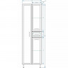 Шкаф пенал Stella Polar Концепт 54 SP-00000150 Белый