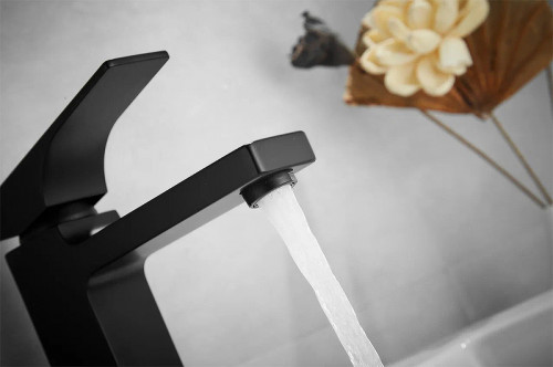 Смеситель для раковины Rose R10H R1001H-1 Черный матовый латунь