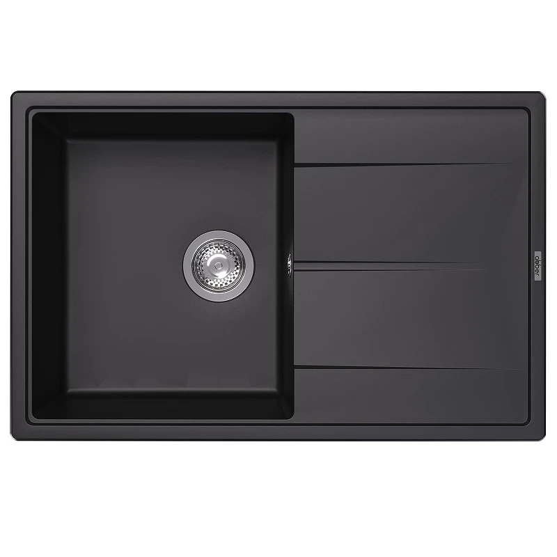 Кухонная мойка Abber Quarz 78 AQ2904B цвет Черный