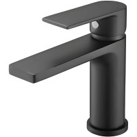 Смеситель для раковины Belz B678-7 B10678-7 Черный матовый латунь
