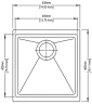 Кухонная мойка TopZero 43 Marina 430.460-77 цвет Deep black