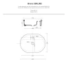 Раковина накладная Artceram Brera 60 BRL002 01 00 цвет Белый