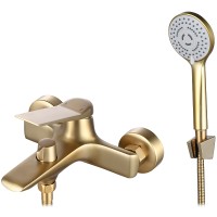 Смеситель для ванны ESKO Shanghai Gold SHA54Gold Золото латунь на стену