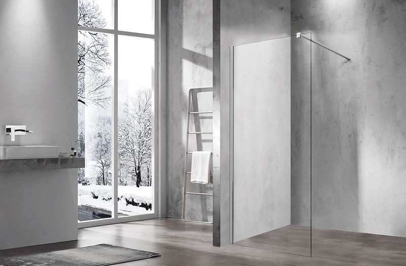 Душевая перегородка Vincea Walk-In 80 VSW-1H800CL профиль Хром стекло прозрачное