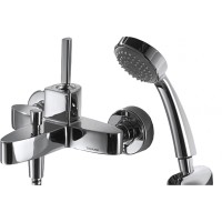 Смеситель для ванны Bravat Spring F679113C-B Хром латунь на стену