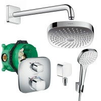 Душевая система Hansgrohe Croma Select E/Ecostat 27294000 с термостатом Хром латунь встраиваемый