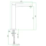 Смеситель для раковины Webert Pegaso PE830402740SSE