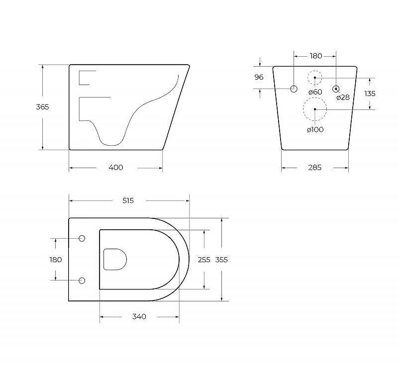 Унитаз BelBagno Flay-R BB053CHR/SC подвесной цвет Белый с сиденьем Микролифт
