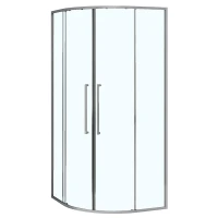 Душевой уголок Azario Shanghai 90х90 AZ-S43-90-MGR-CL профиль Графит матовый стекло прозрачное
