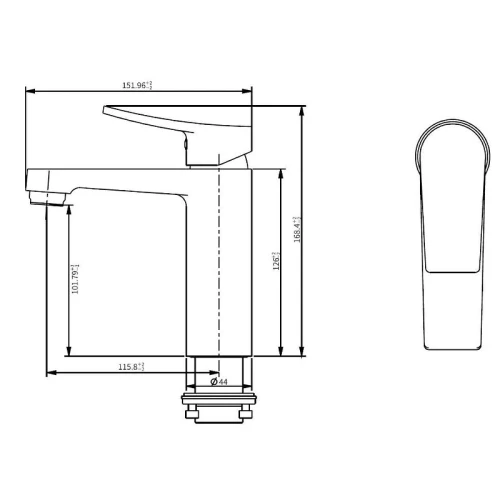 Смеситель для раковины Savol SK-H3201 цвет Хром