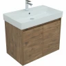 Тумба с раковиной Aquanet Nova Lite 75 302528 подвесная Дуб рустикальный МДФ / ЛДСП