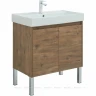 Тумба с раковиной Aquanet Nova Lite 75 302528 подвесная Дуб рустикальный МДФ / ЛДСП